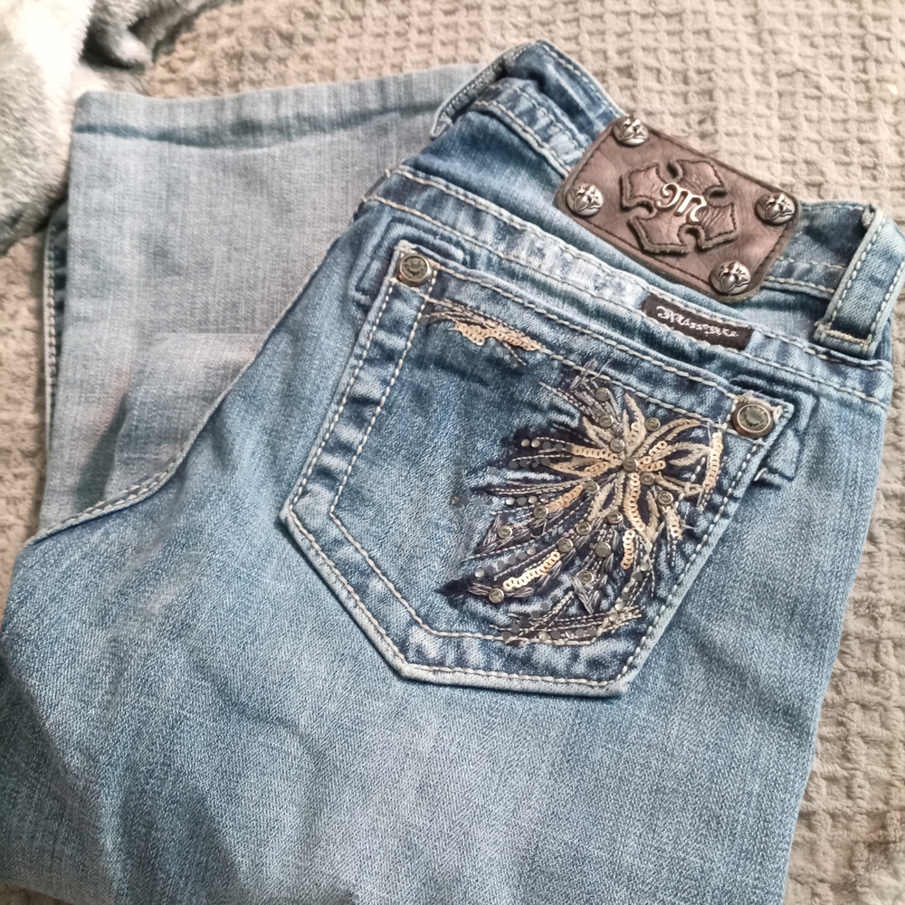Embellished Blue Jeans
